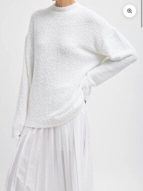 Tibi Serviette Crewneck Easy Pullover